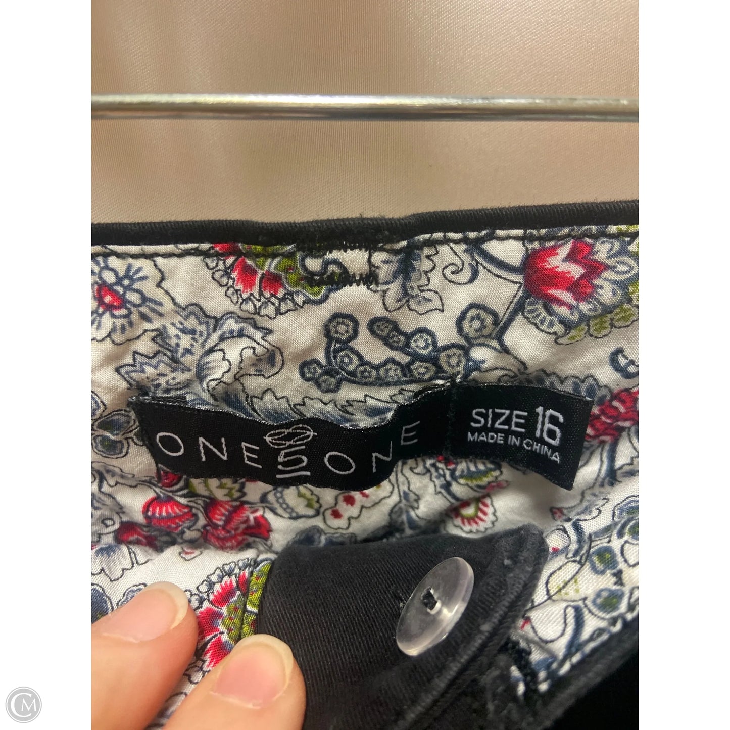 Shorts By One 5 One In Black, Size: 16