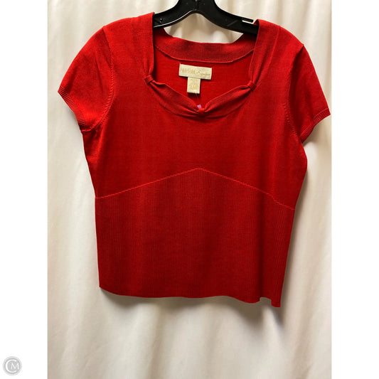 Top Short Sleeve By Clothes Mentor In Red, Size: Lp