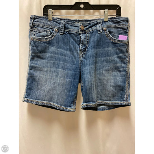 Shorts By Silver In Blue Denim, Size: 16