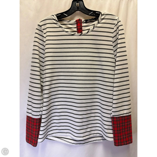 Top Long Sleeve By Doe & Rae In White, Size: S