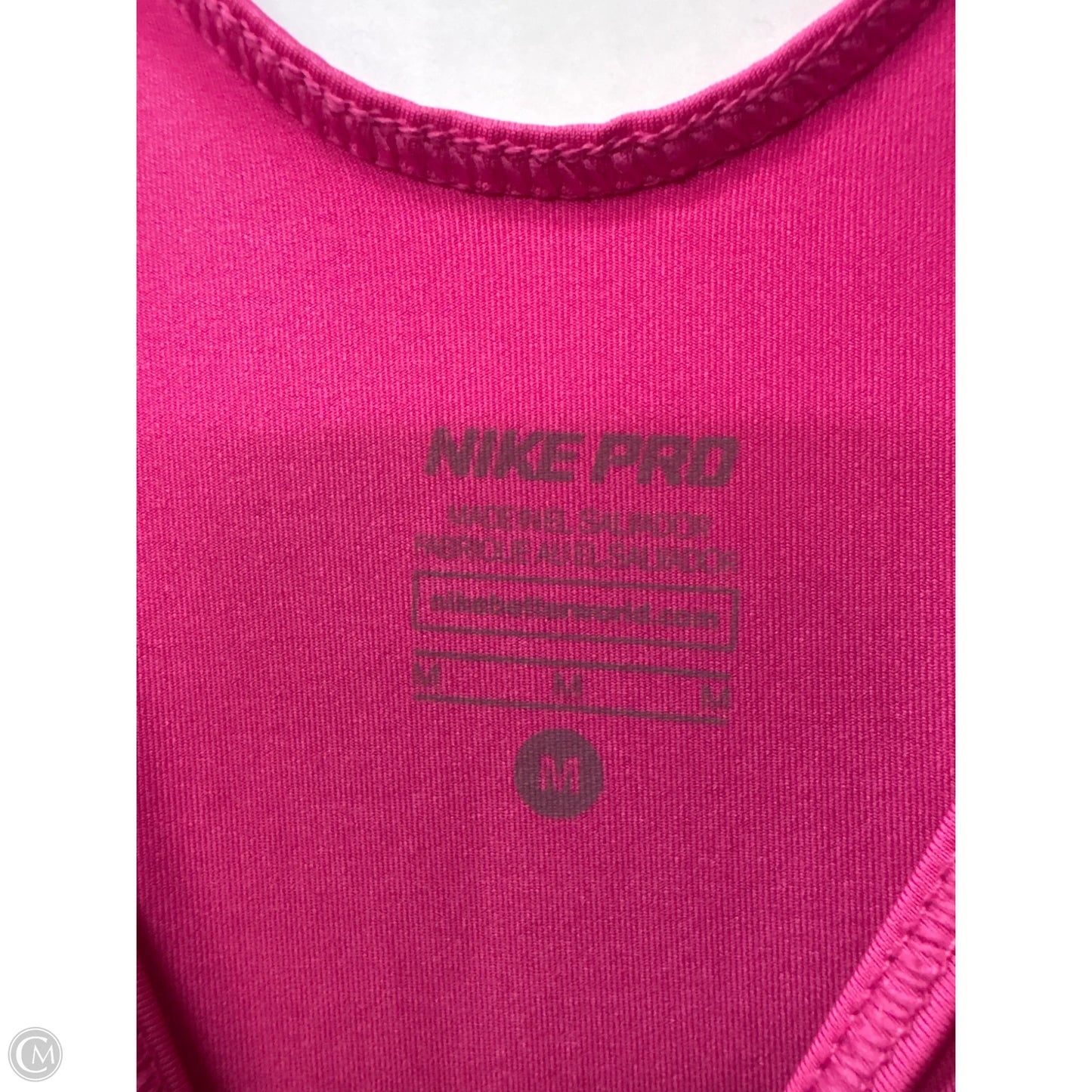 Athletic Tank Top By Nike In Pink, Size: M