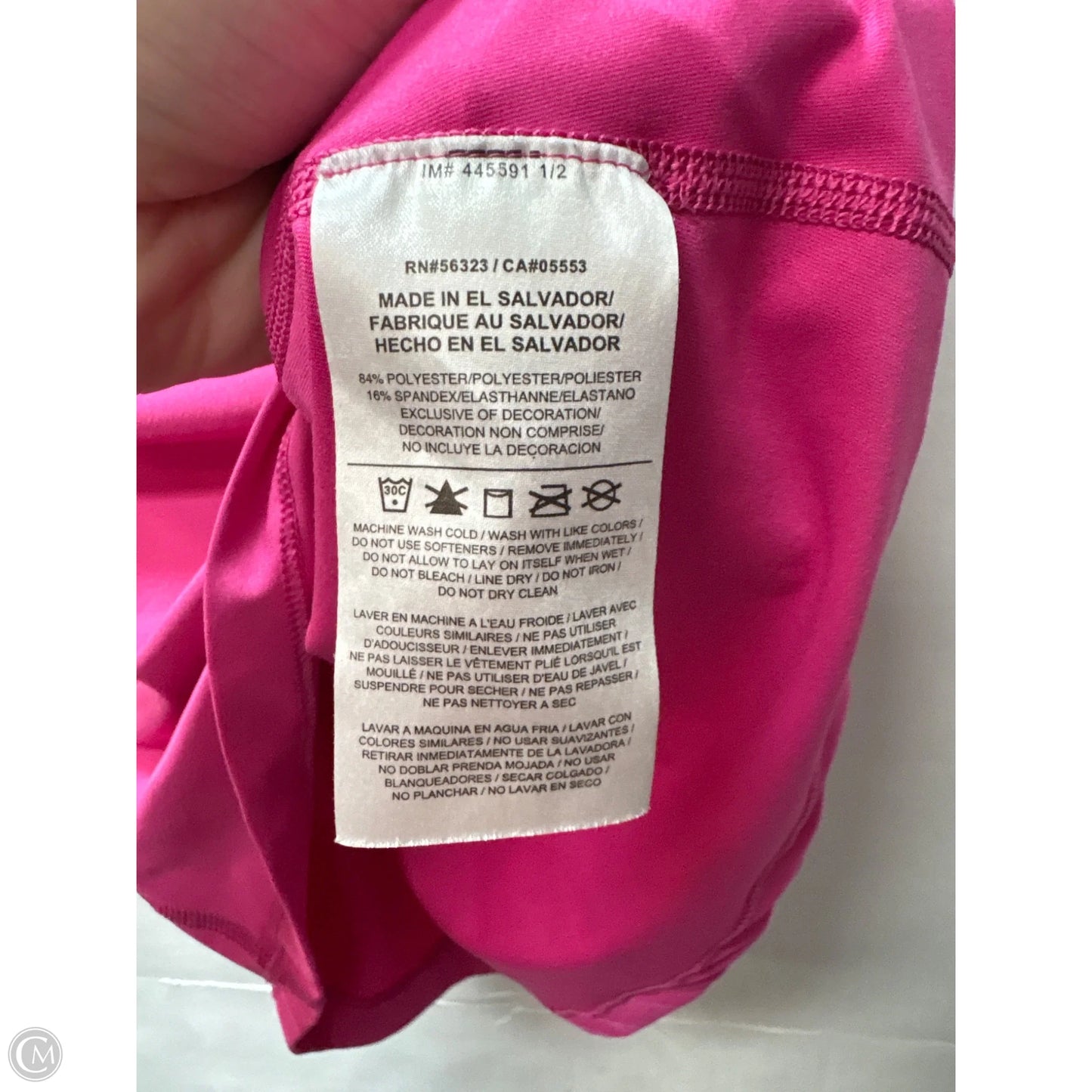 Athletic Tank Top By Nike In Pink, Size: M