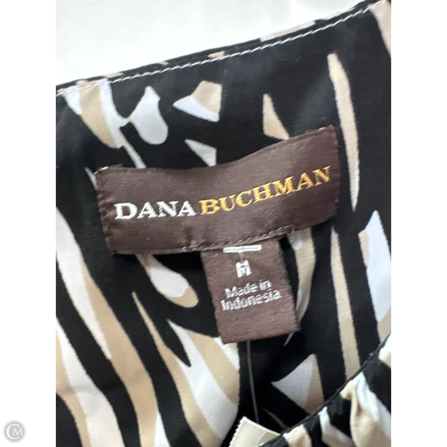 Top Sleeveless By Dana Buchman In Beige, Size: M