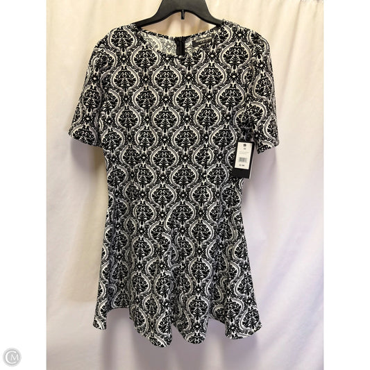 Dress Casual Midi By Clothes Mentor In Black & White, Size: M