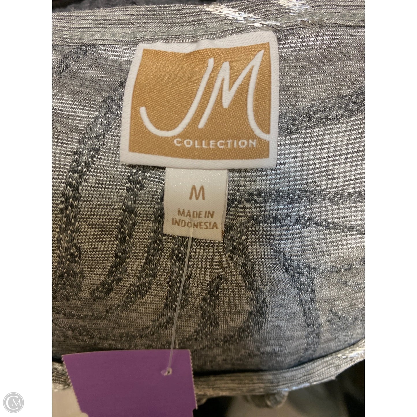 Top 2pc Sleeveless By Jm Collections In Silver, Size: S