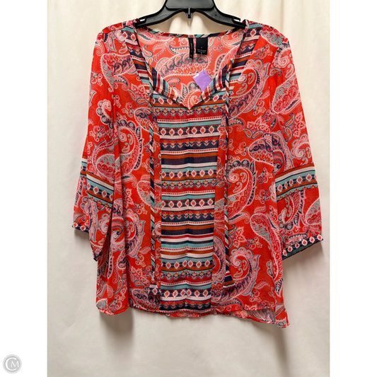 Top Sleeveless By New Directions In Red, Size: L