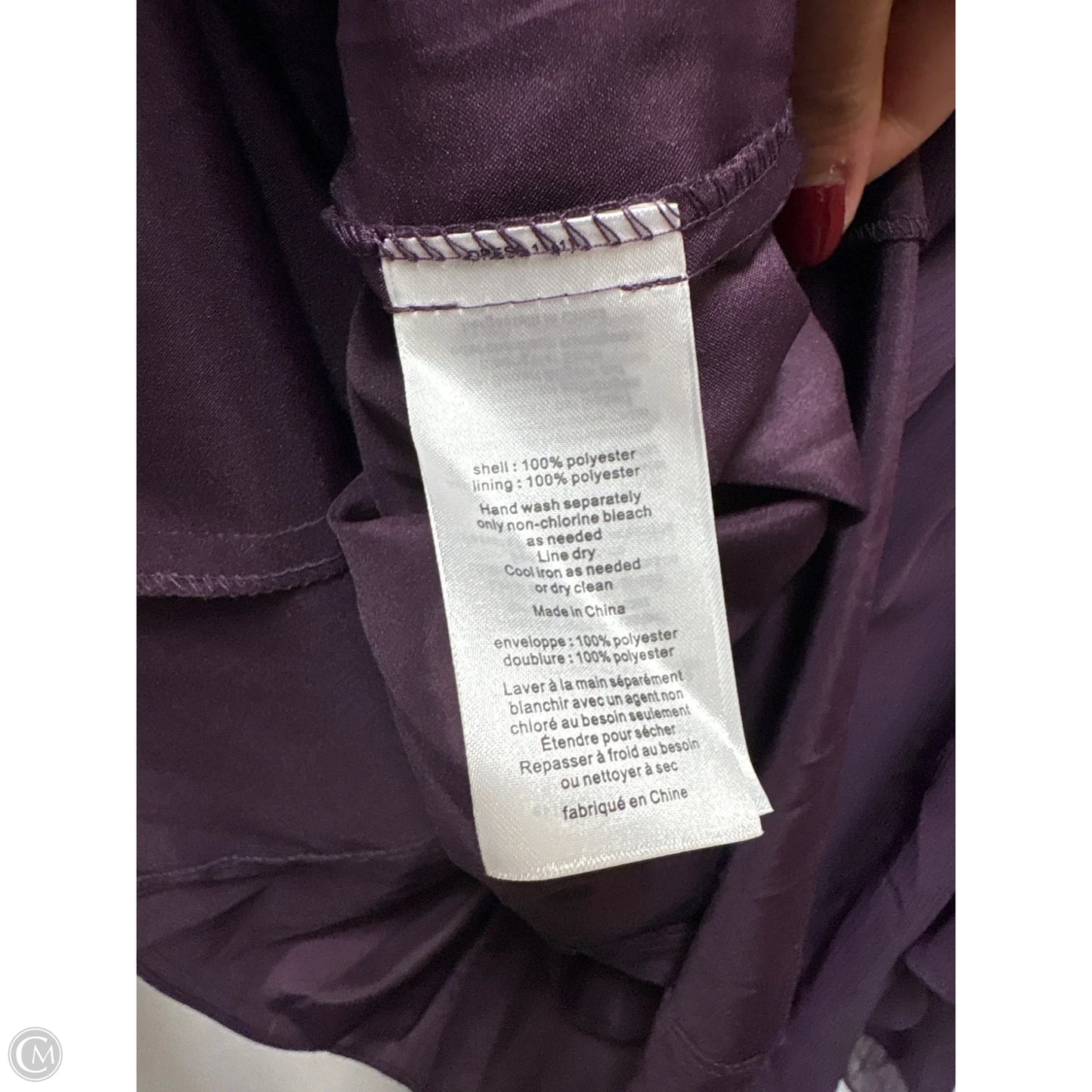 Dress Party Midi By Clothes Mentor In Purple, Size: S