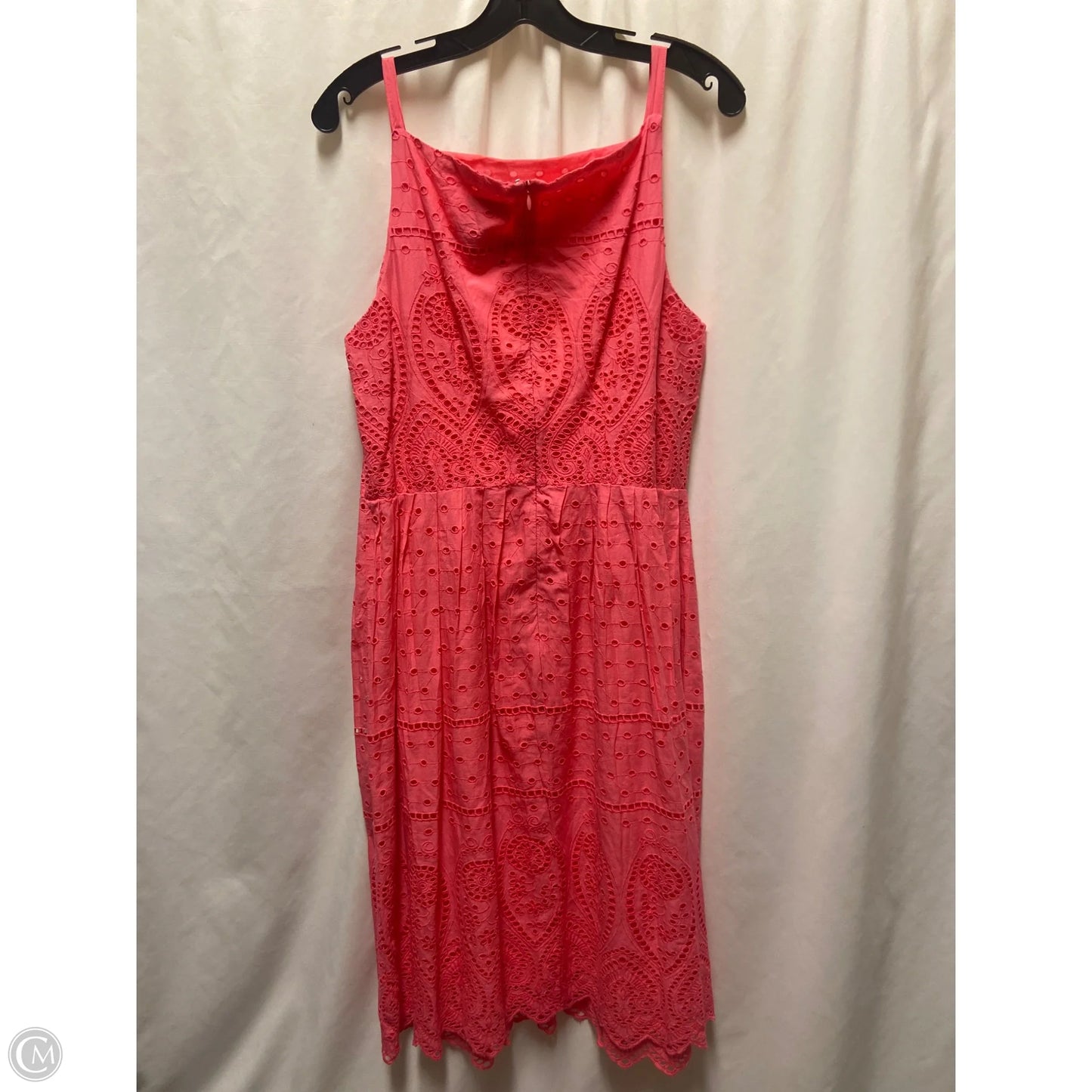 Dress Casual Midi By Charter Club In Pink, Size: L