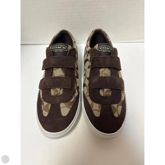 Shoes Designer By Coach In Brown, Size: 9