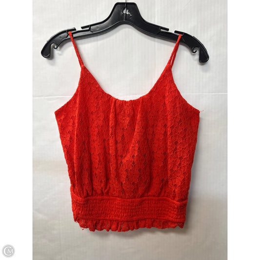 Top Sleeveless By Clothes Mentor In Orange, Size: S