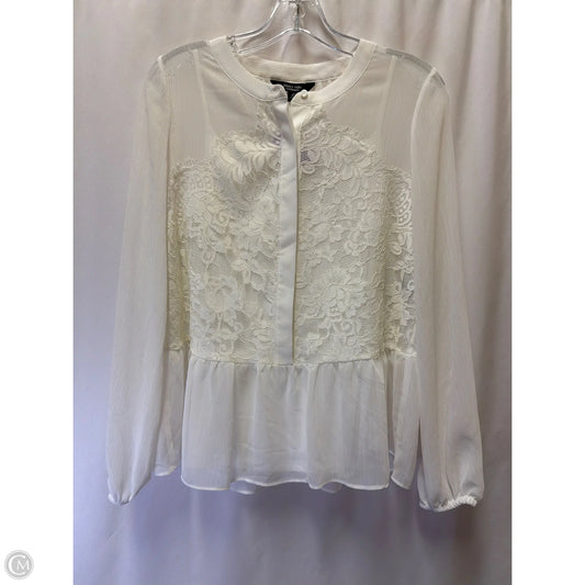 Top Long Sleeve By Simply Vera In White, Size: S