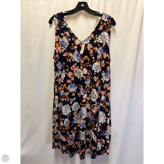 Dress Casual Midi By Maurices In Navy, Size: L