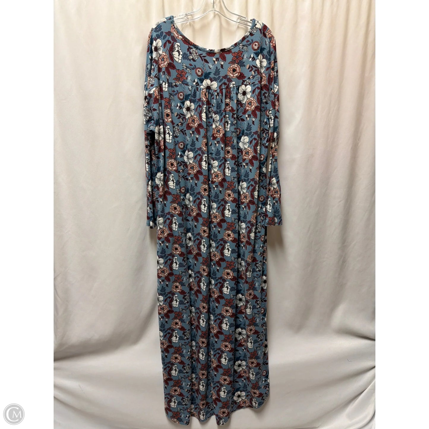 Dress Casual Maxi By Entro In Blue, Size: 1x