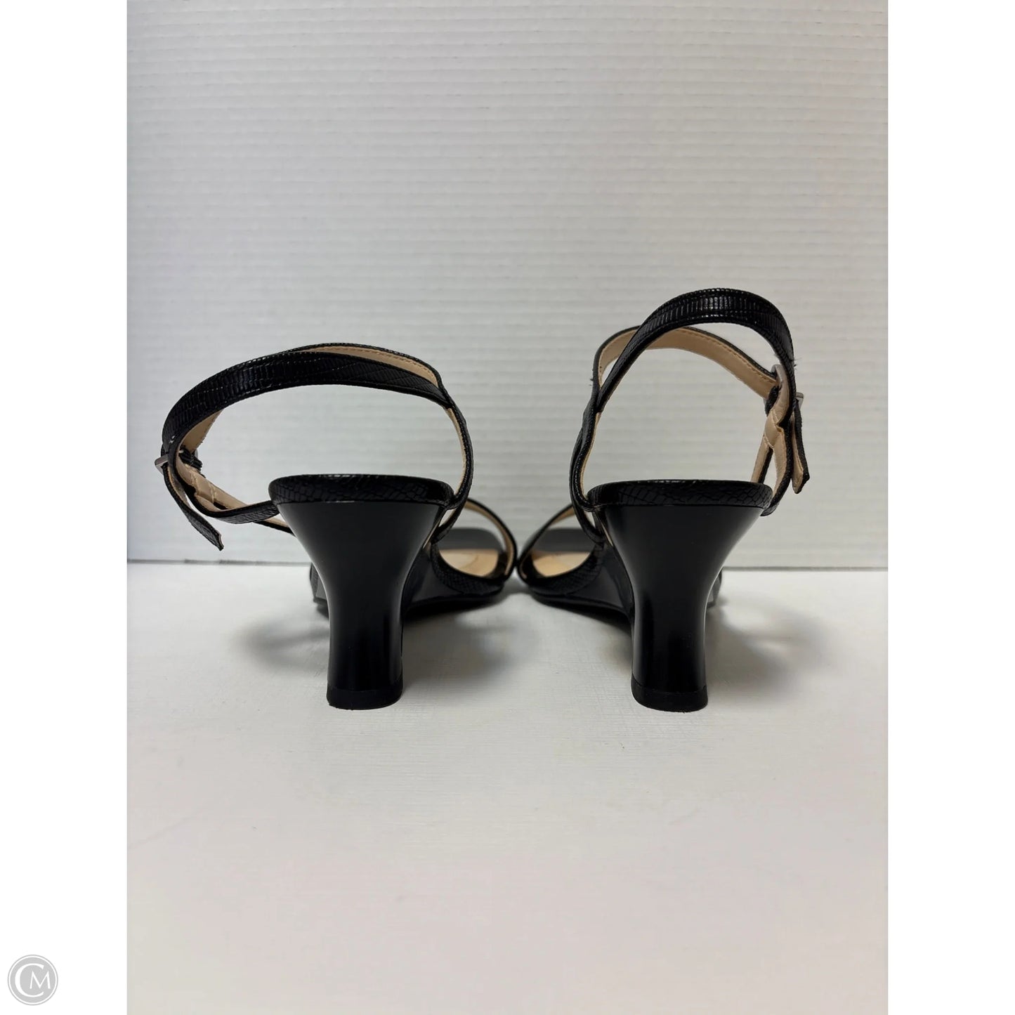 Sandals Heels Block By Alex Marie In Black, Size: 8