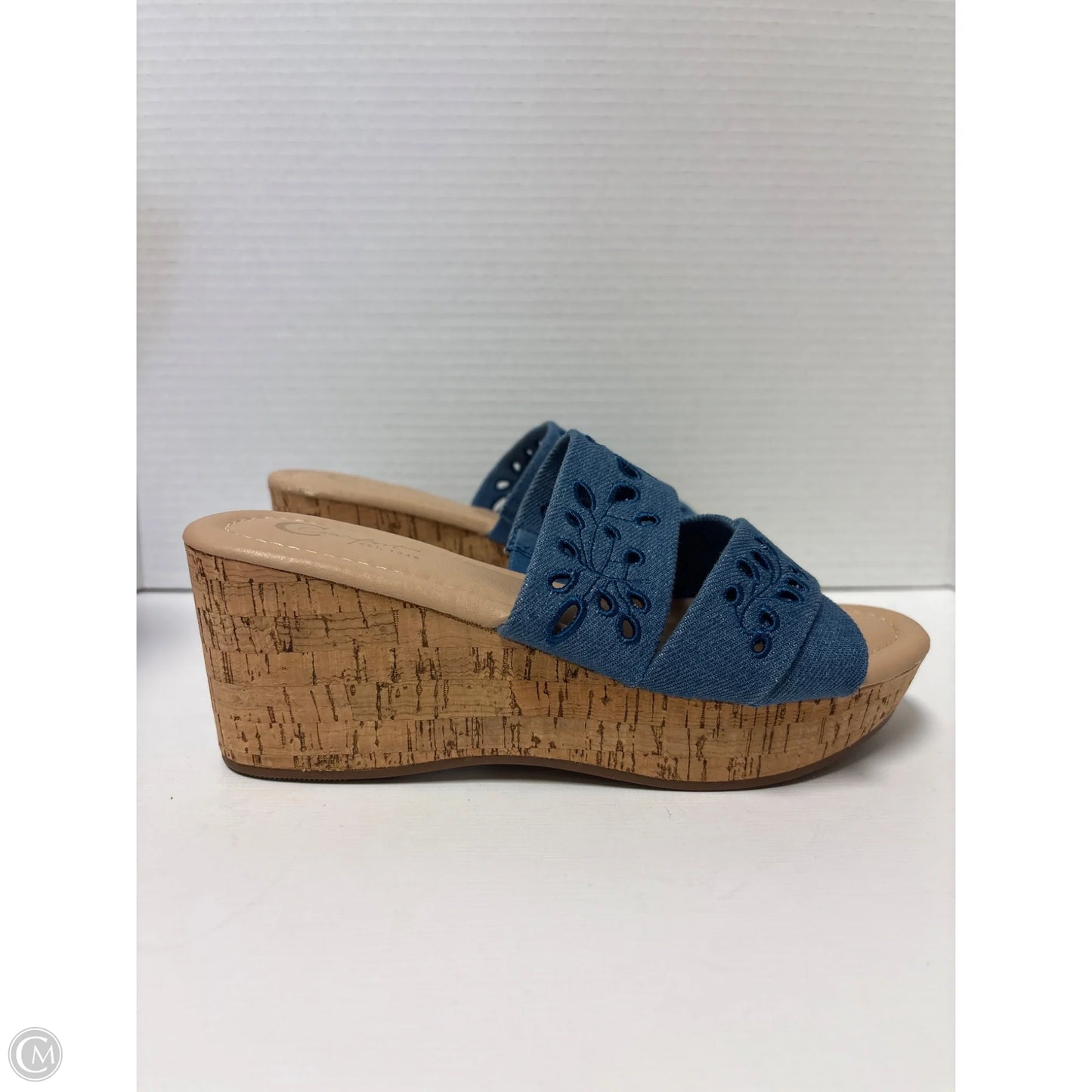 Shoes Heels Block By Cato In Blue, Size: 6