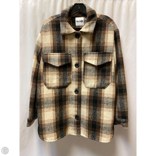 Jacket Fleece By Clothes Mentor In Brown, Size: L