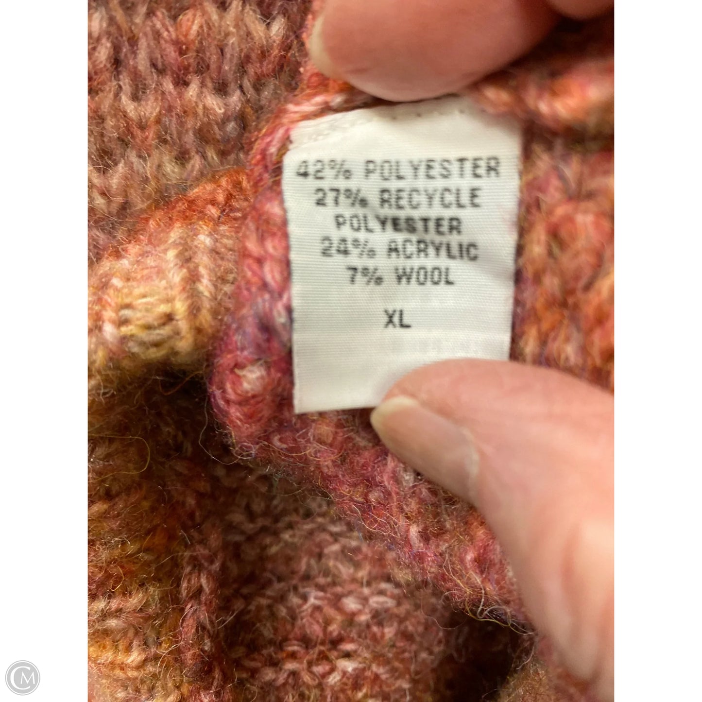 Sweater By Clothes Mentor In Pink, Size: Xl