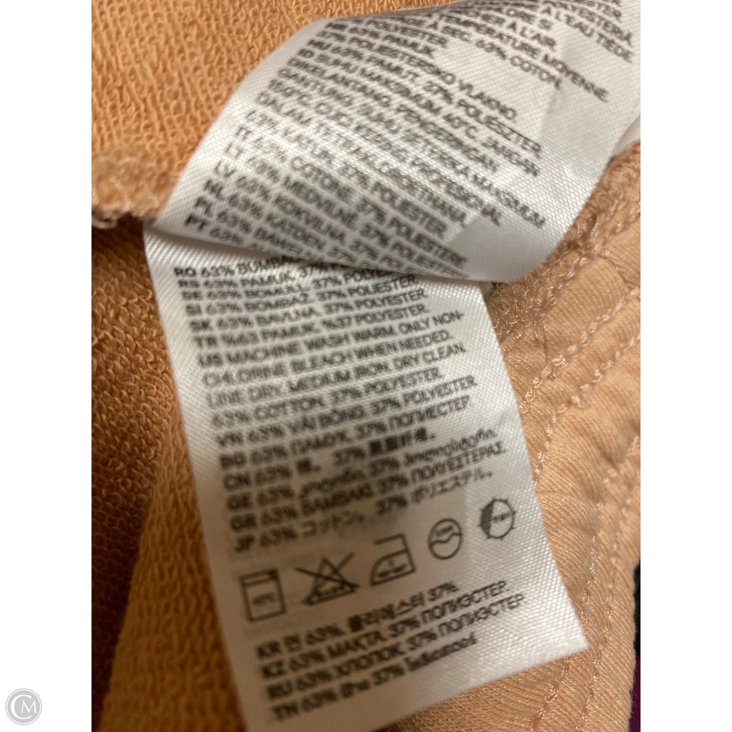 Shorts By H&m In Peach, Size: Xl