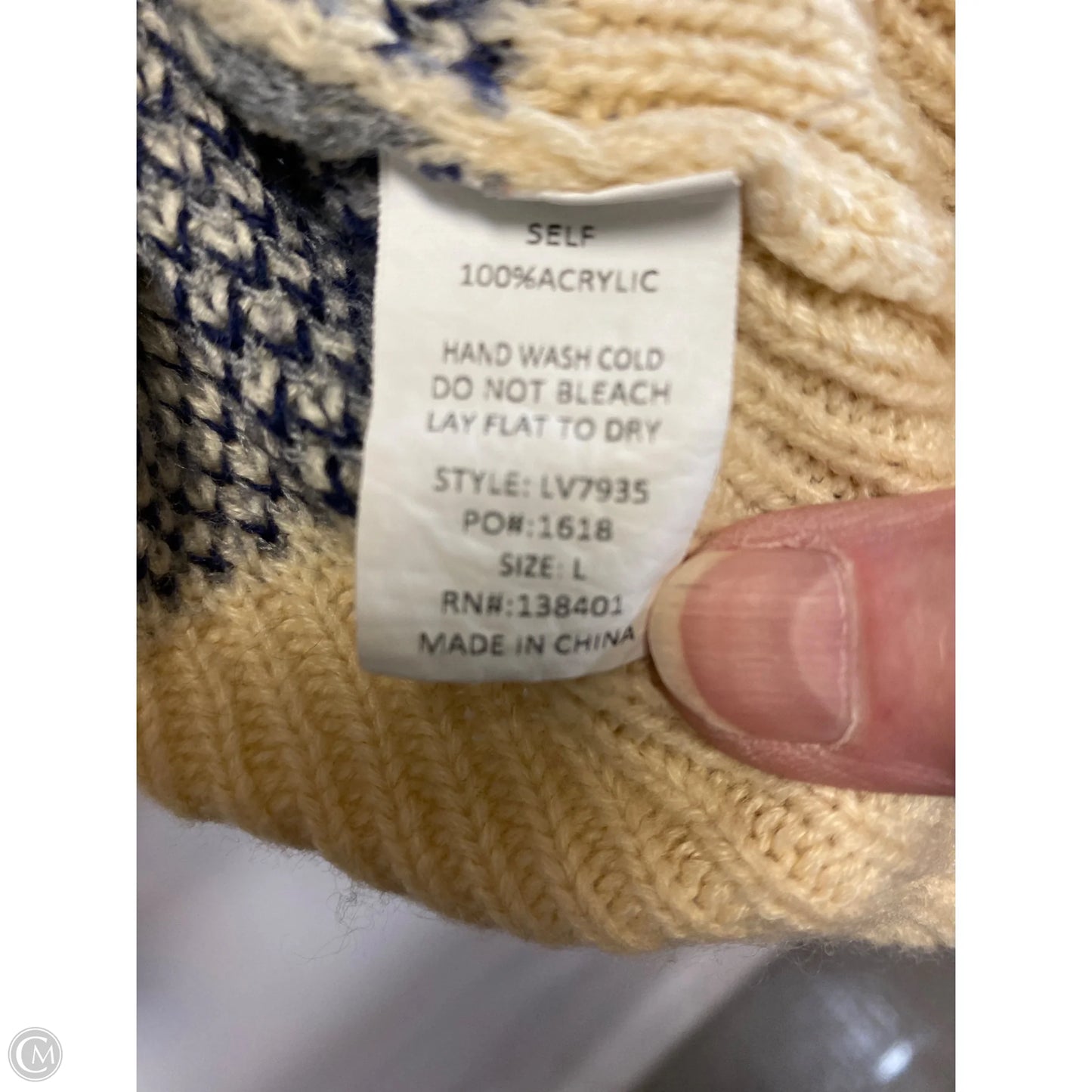 Cardigan By L Love In Tan, Size: L