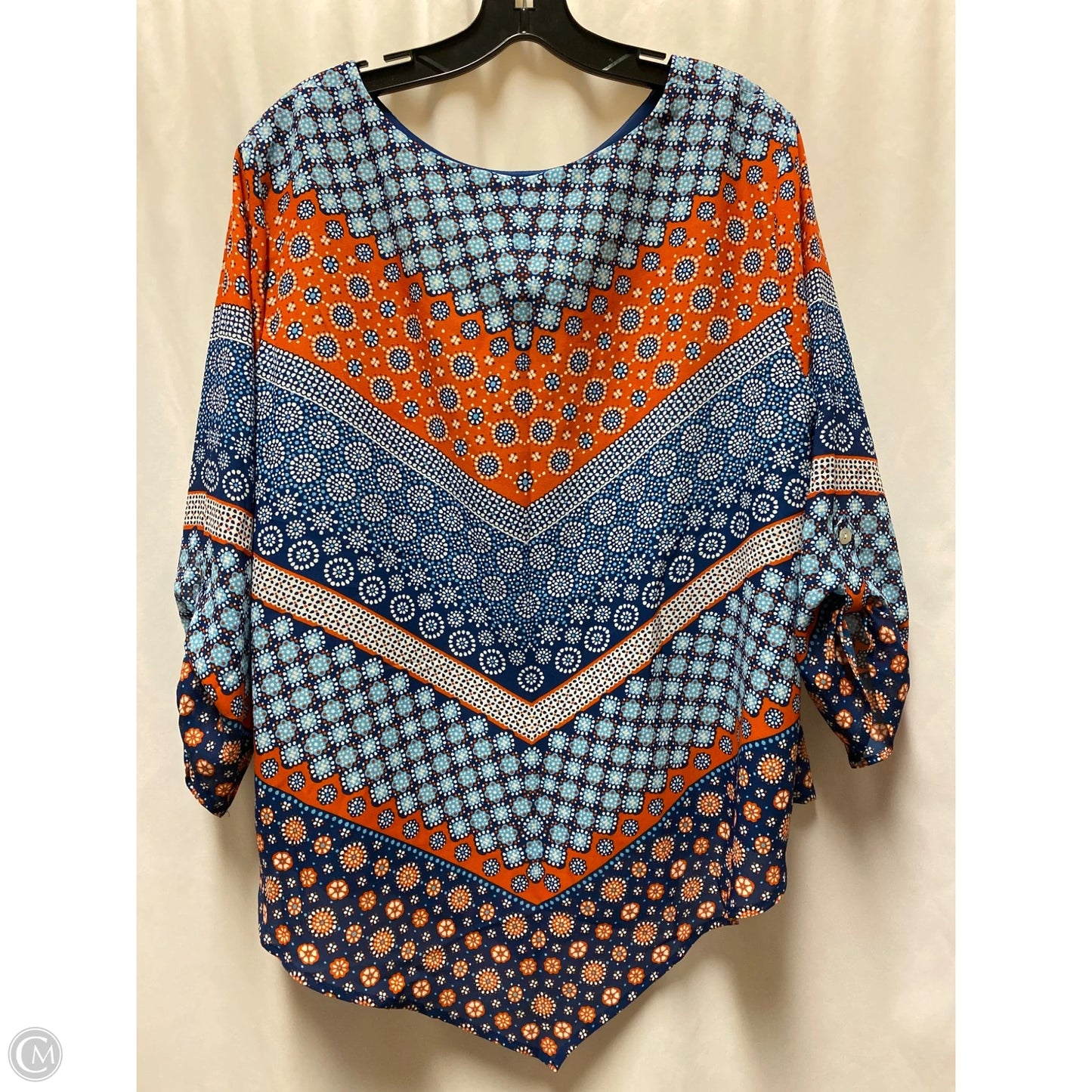Top 3/4 Sleeve By Ruby Rd In Blue, Size: L