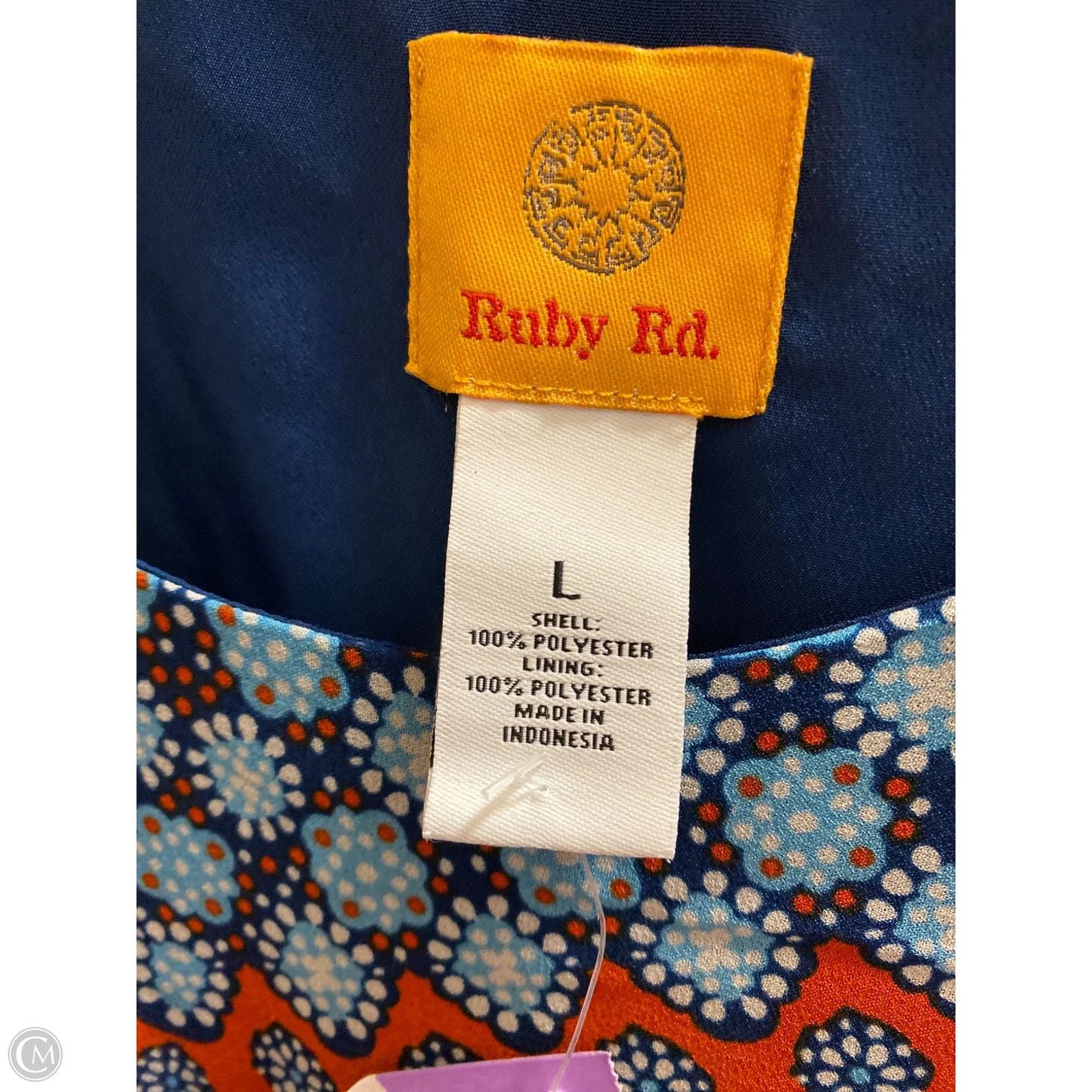 Top 3/4 Sleeve By Ruby Rd In Blue, Size: L