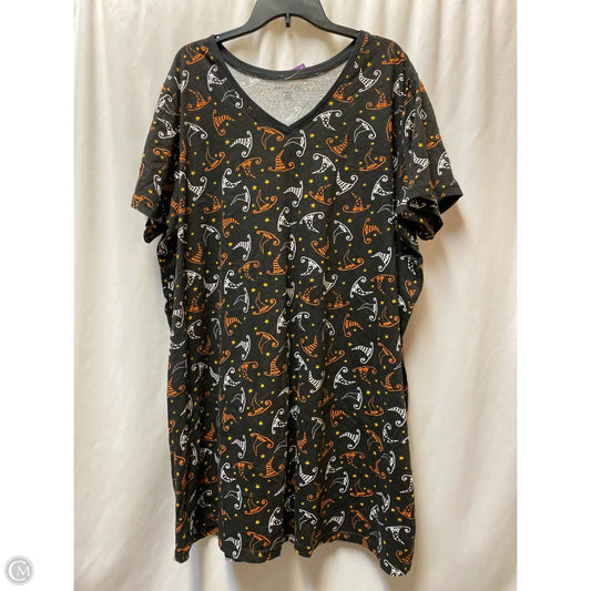 Nightgown By Clothes Mentor In Black, Size: 1x
