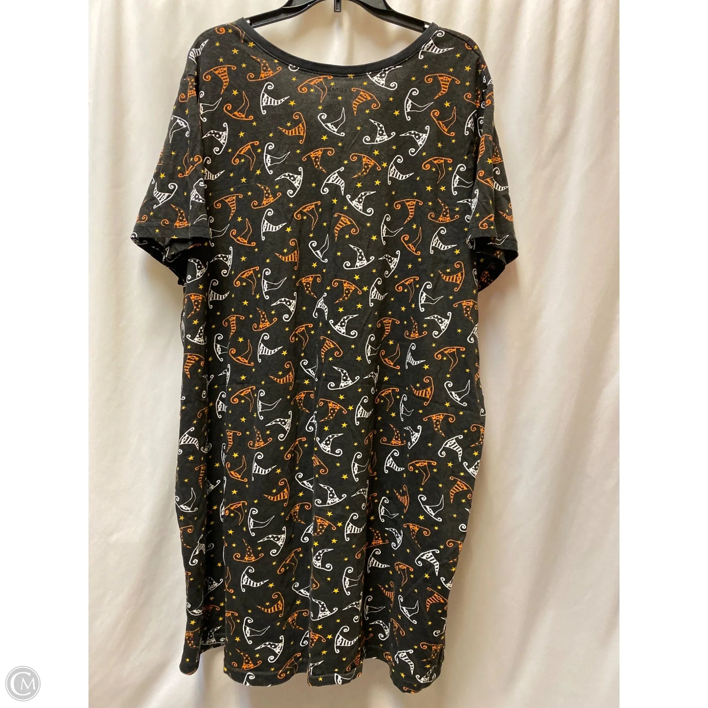 Nightgown By Clothes Mentor In Black, Size: 1x