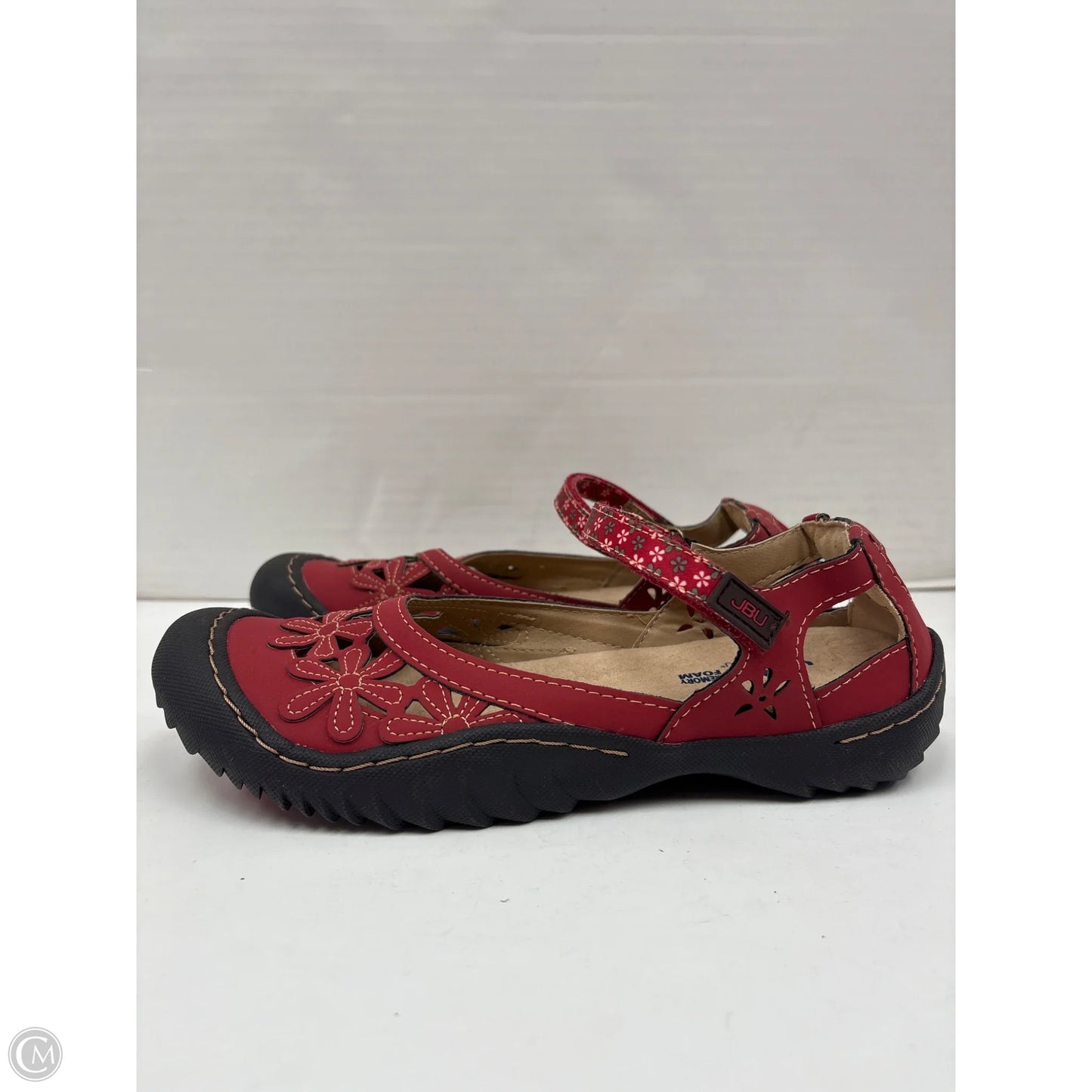 Shoes Flats By Jambu In Red, Size: 8