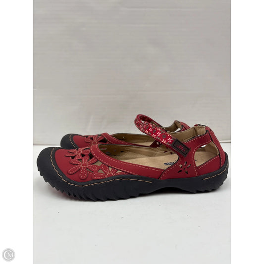 Shoes Flats By Jambu In Red, Size: 8