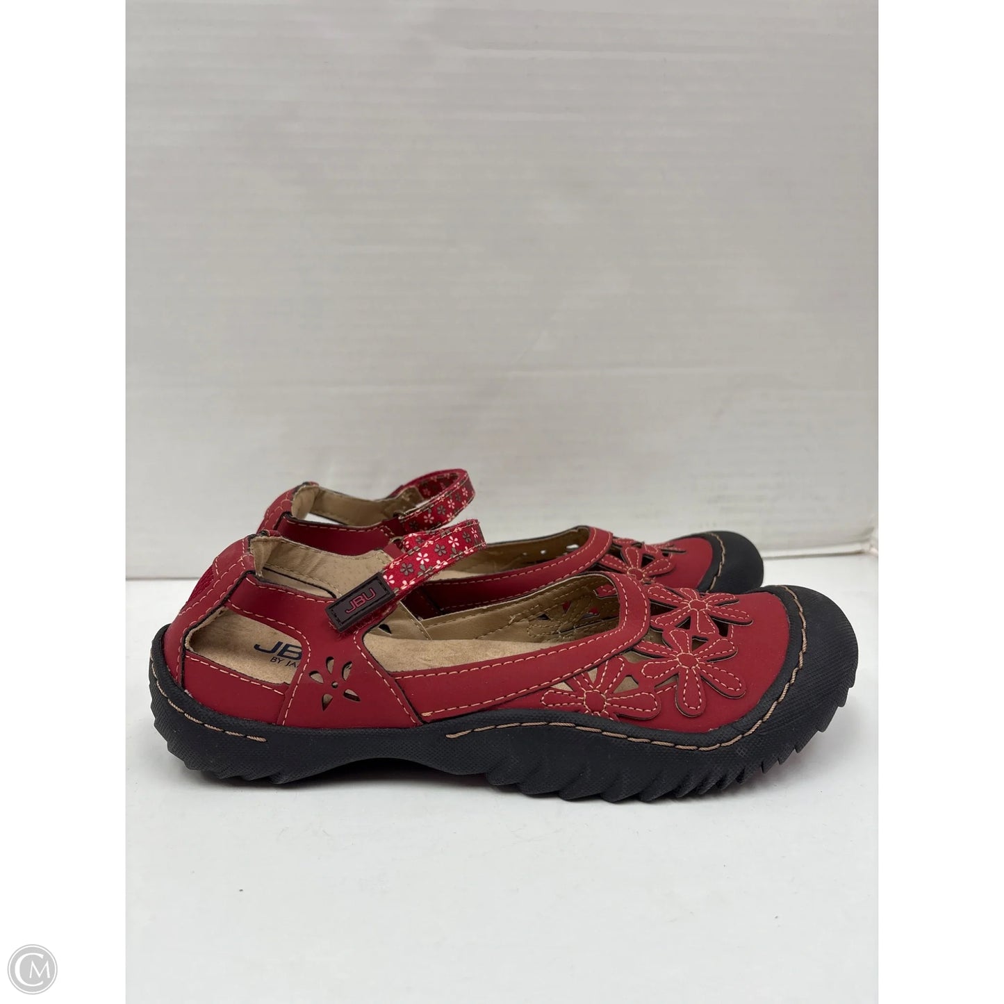 Shoes Flats By Jambu In Red, Size: 8