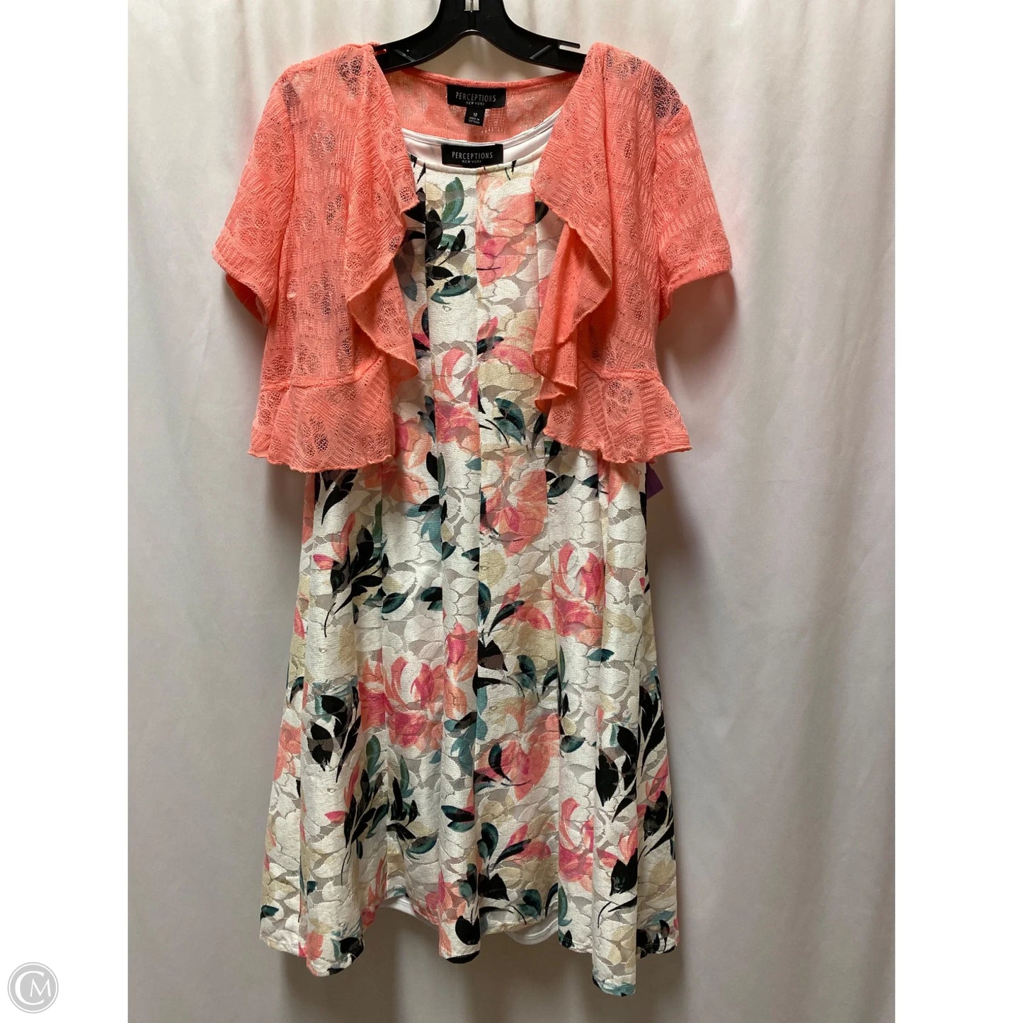 Dress Set 2pc By Perceptions In Pink, Size: L