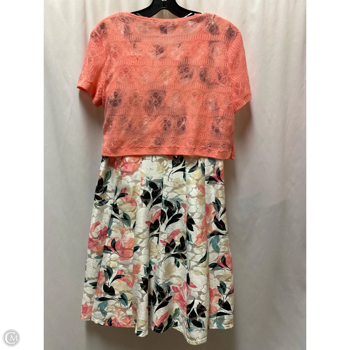 Dress Set 2pc By Perceptions In Pink, Size: L