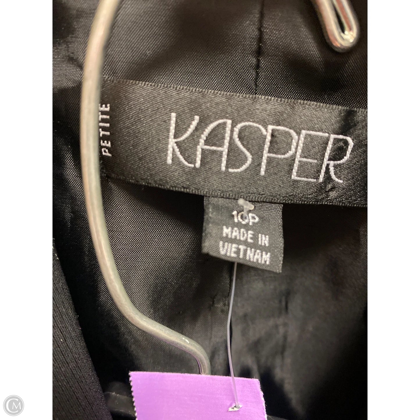 Pants Suit 2pc By Kasper In Black, Size: 10p