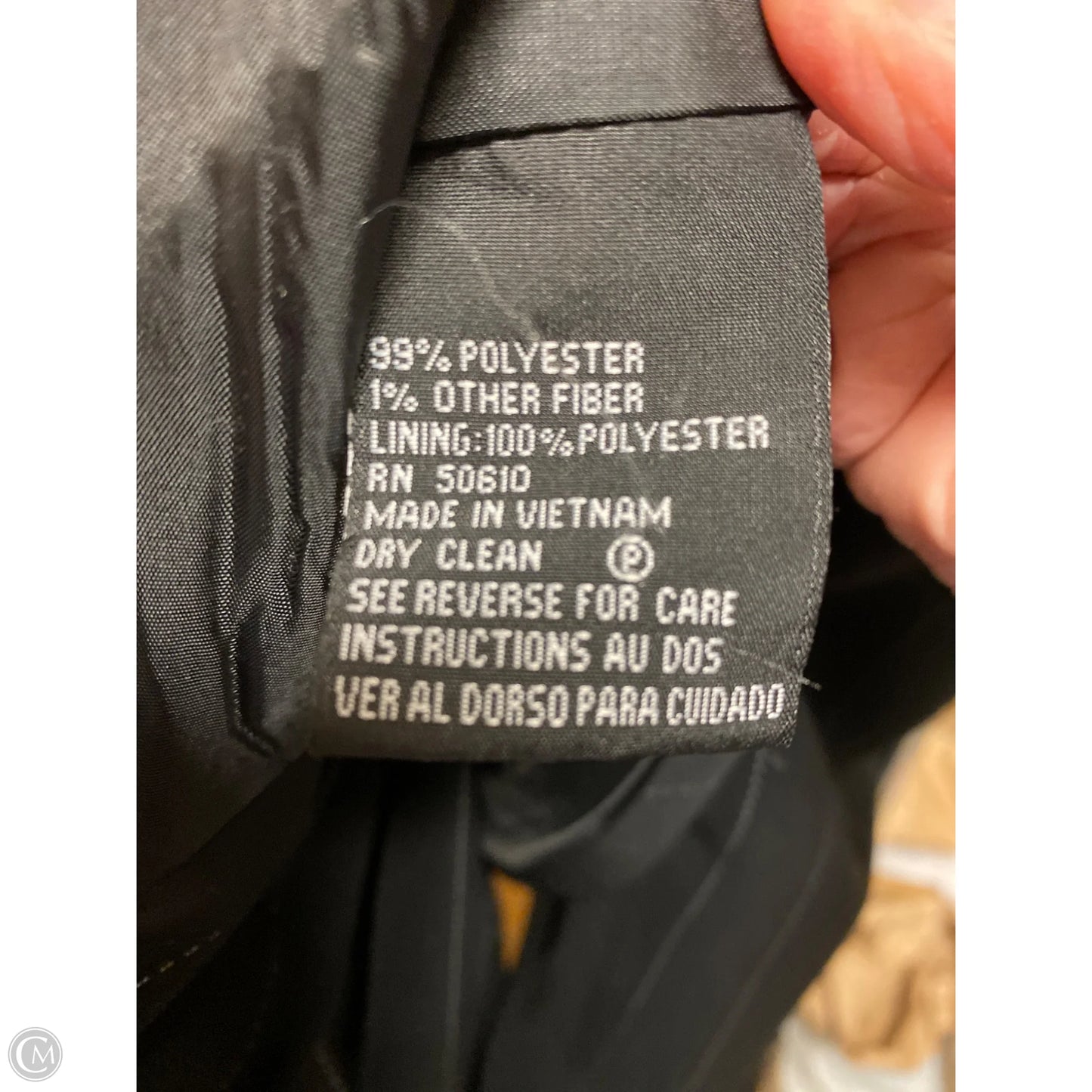 Pants Suit 2pc By Kasper In Black, Size: 10p