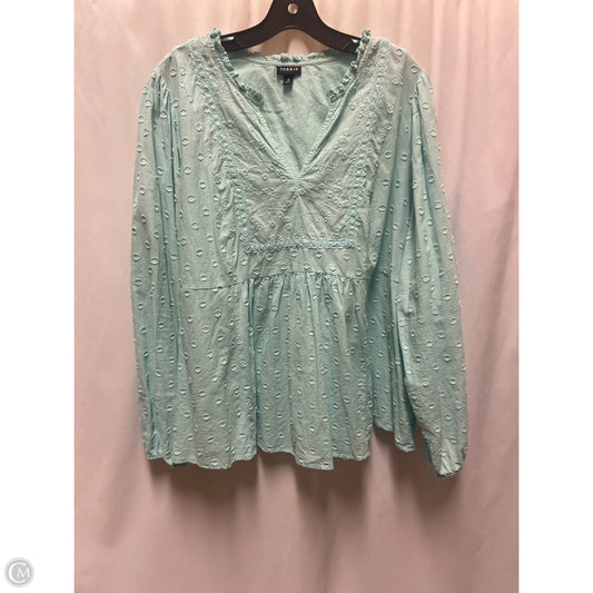 Top Long Sleeve By Torrid In Green, Size: 3x
