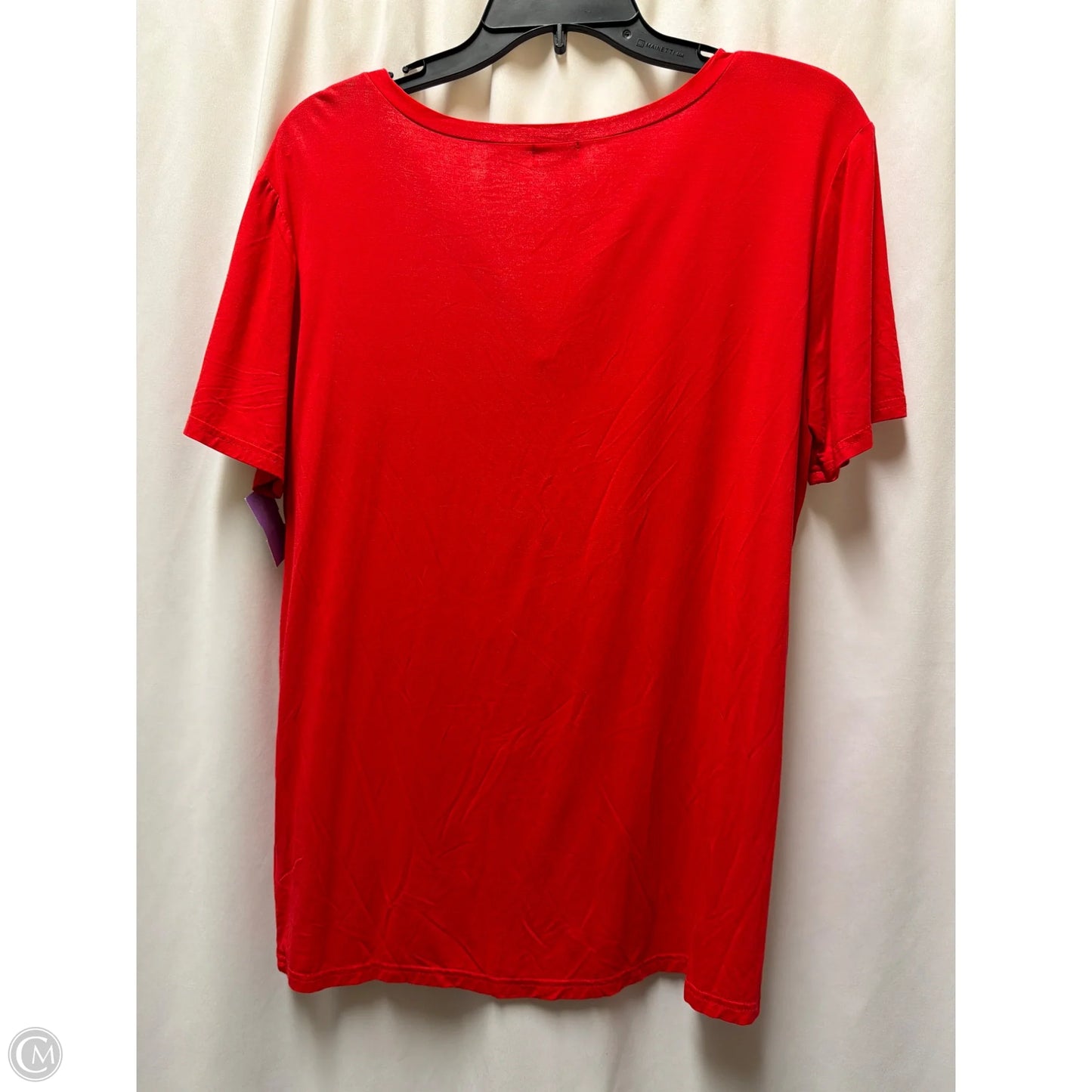 Top Short Sleeve By Piko In Red, Size: M