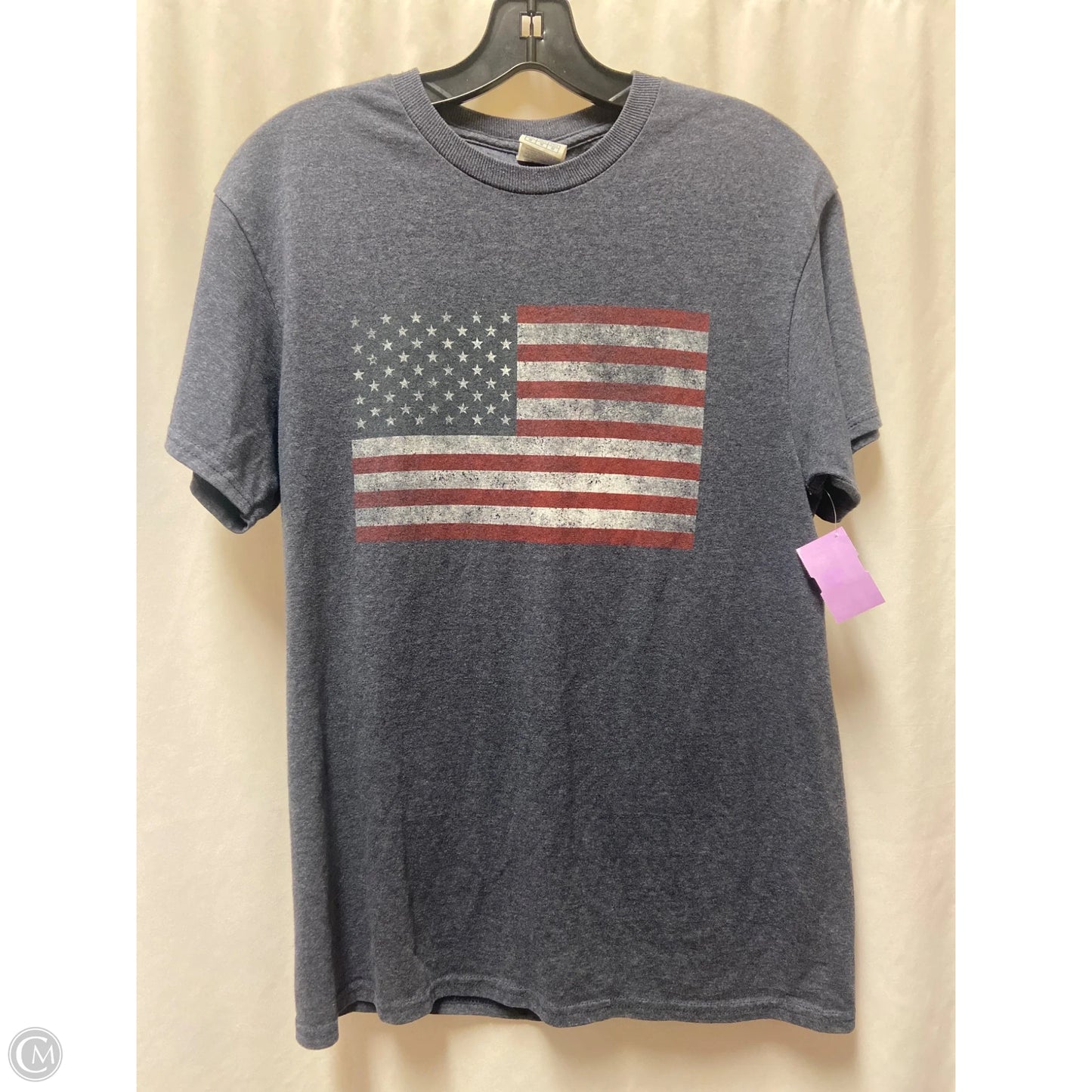 Top Short Sleeve By Clothes Mentor In Navy, Size: M