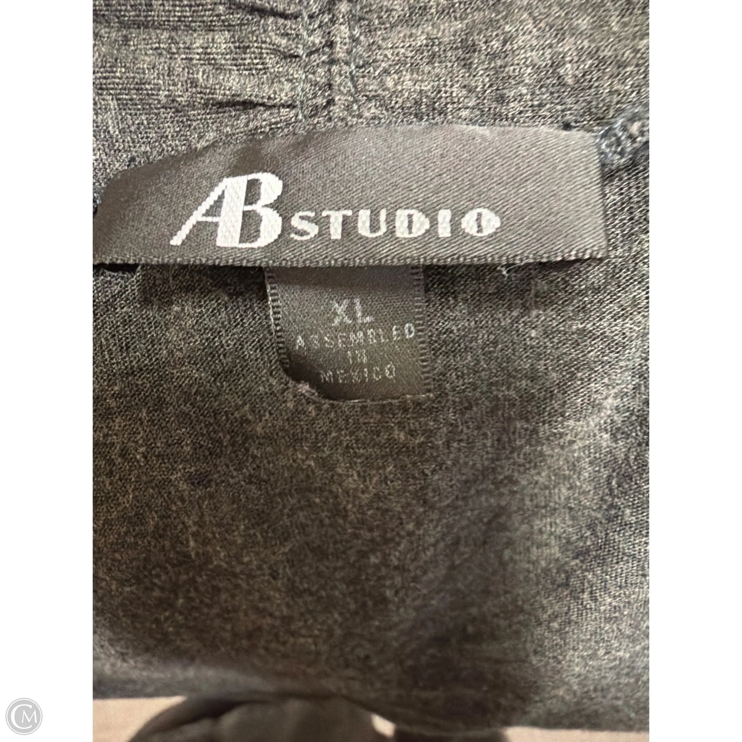 Cardigan By Ab Studio In Grey, Size: Xl