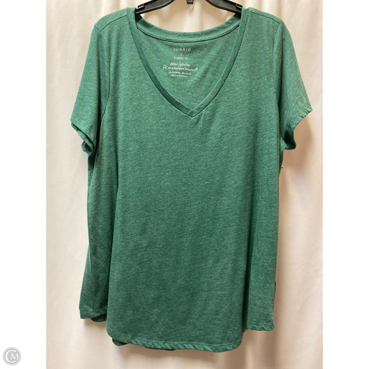 Top Short Sleeve By Torrid In Green, Size: 2x