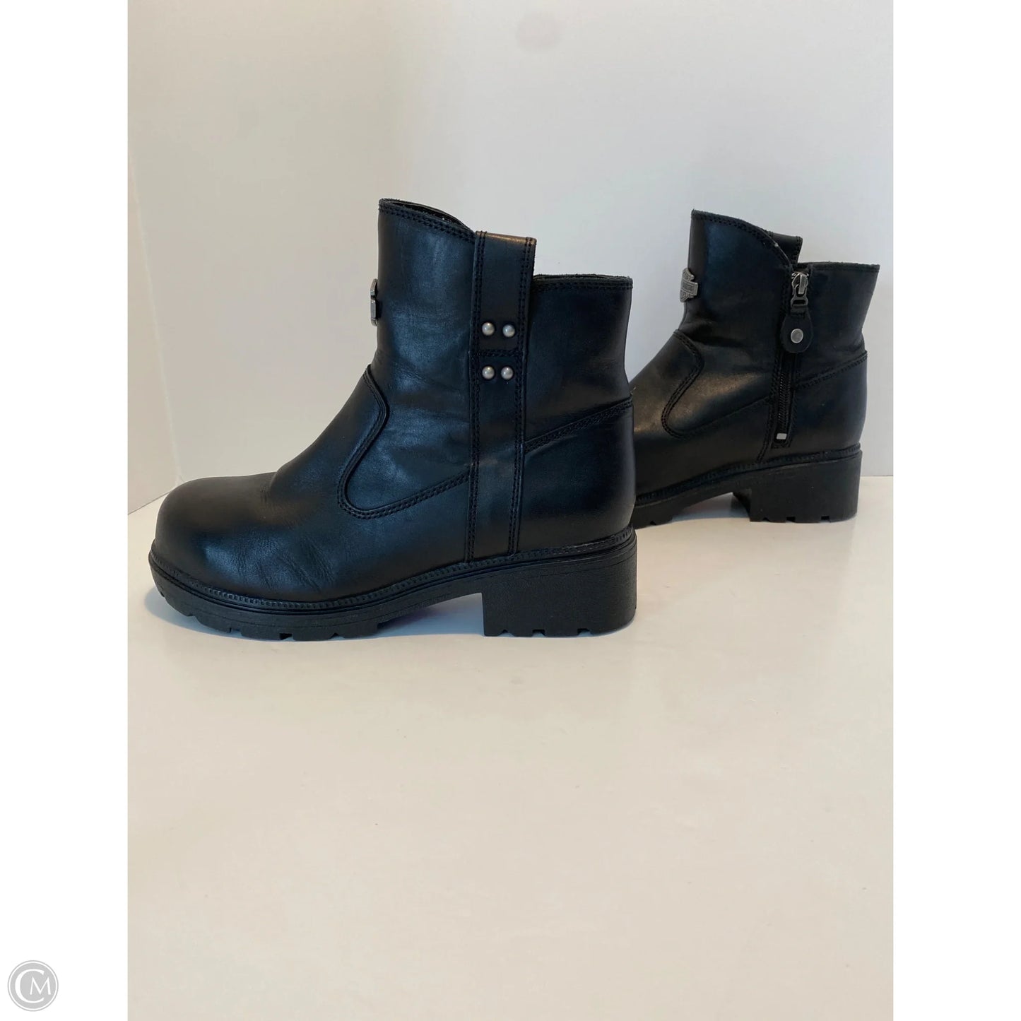 Boots Combat By Harley Davidson In Black, Size: 8.5