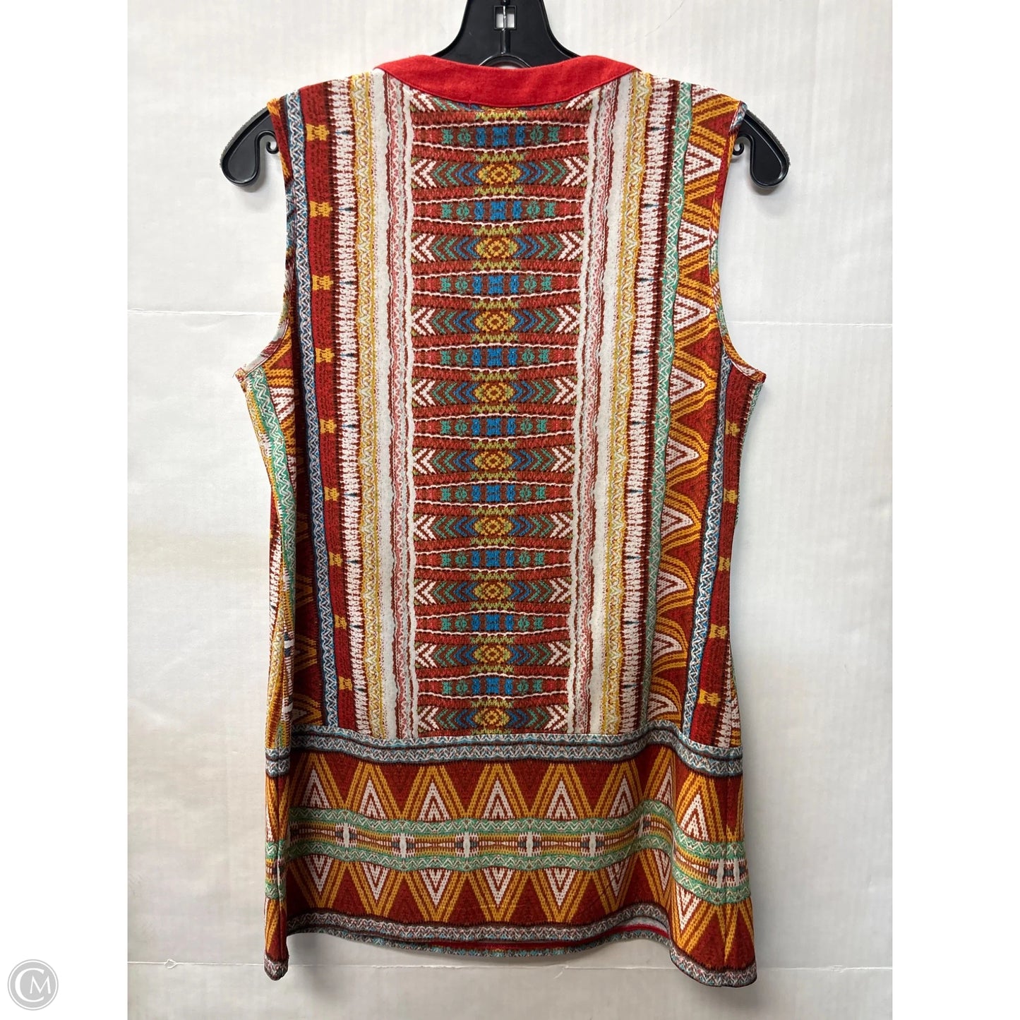 Top Sleeveless By Roz And Ali In Orange, Size: S