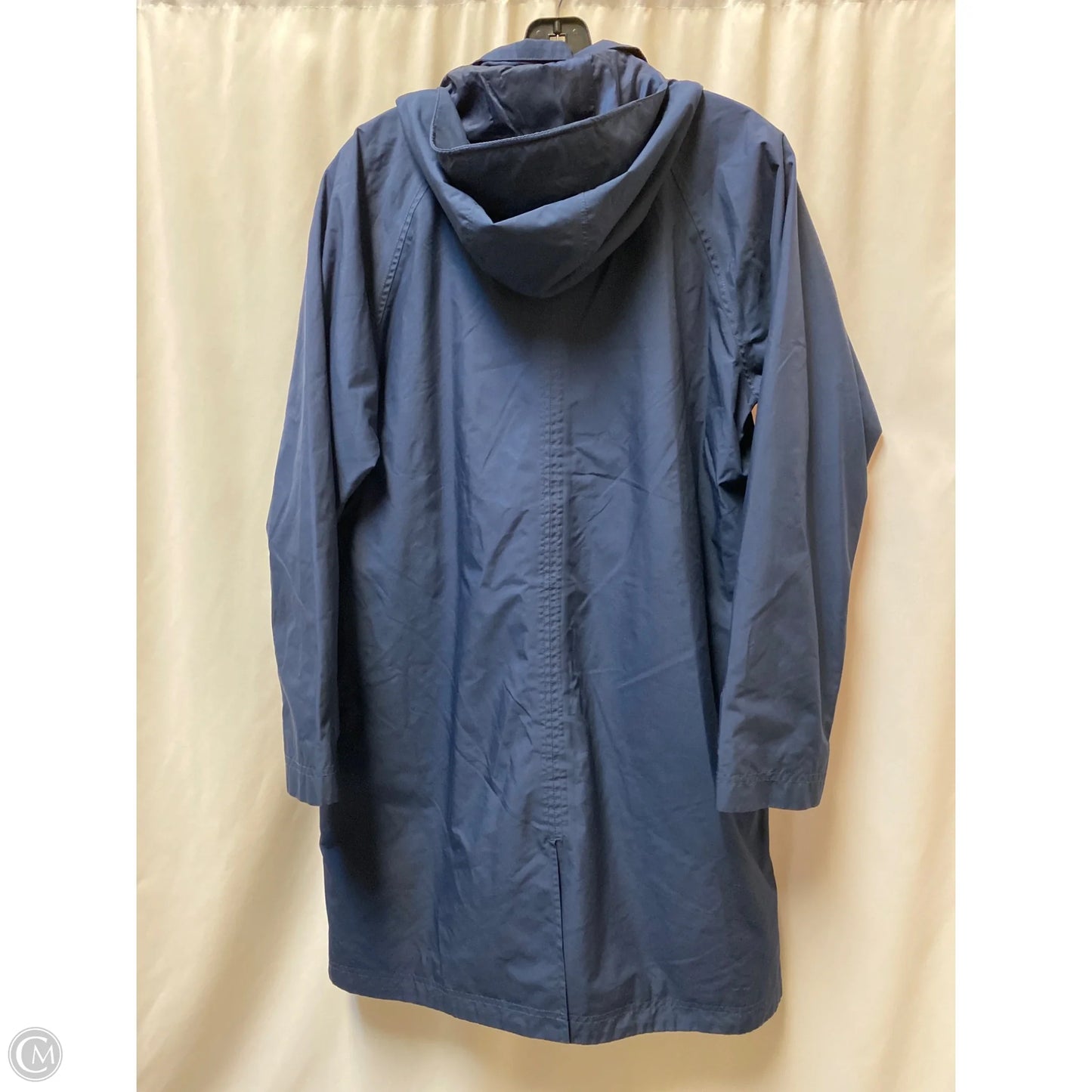 Coat Trench Coat By L.l. Bean In Blue, Size: M