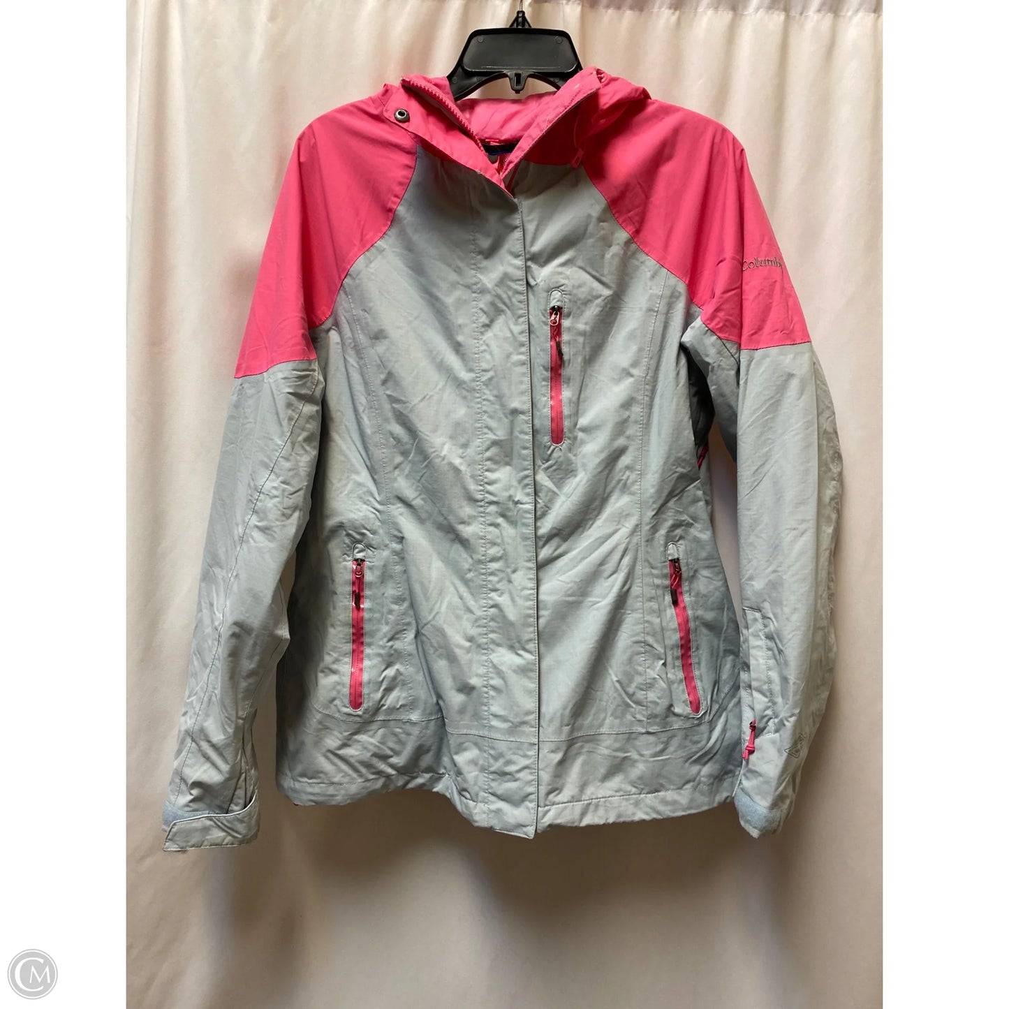 Coat Trench Coat By Columbia In Pink, Size: L