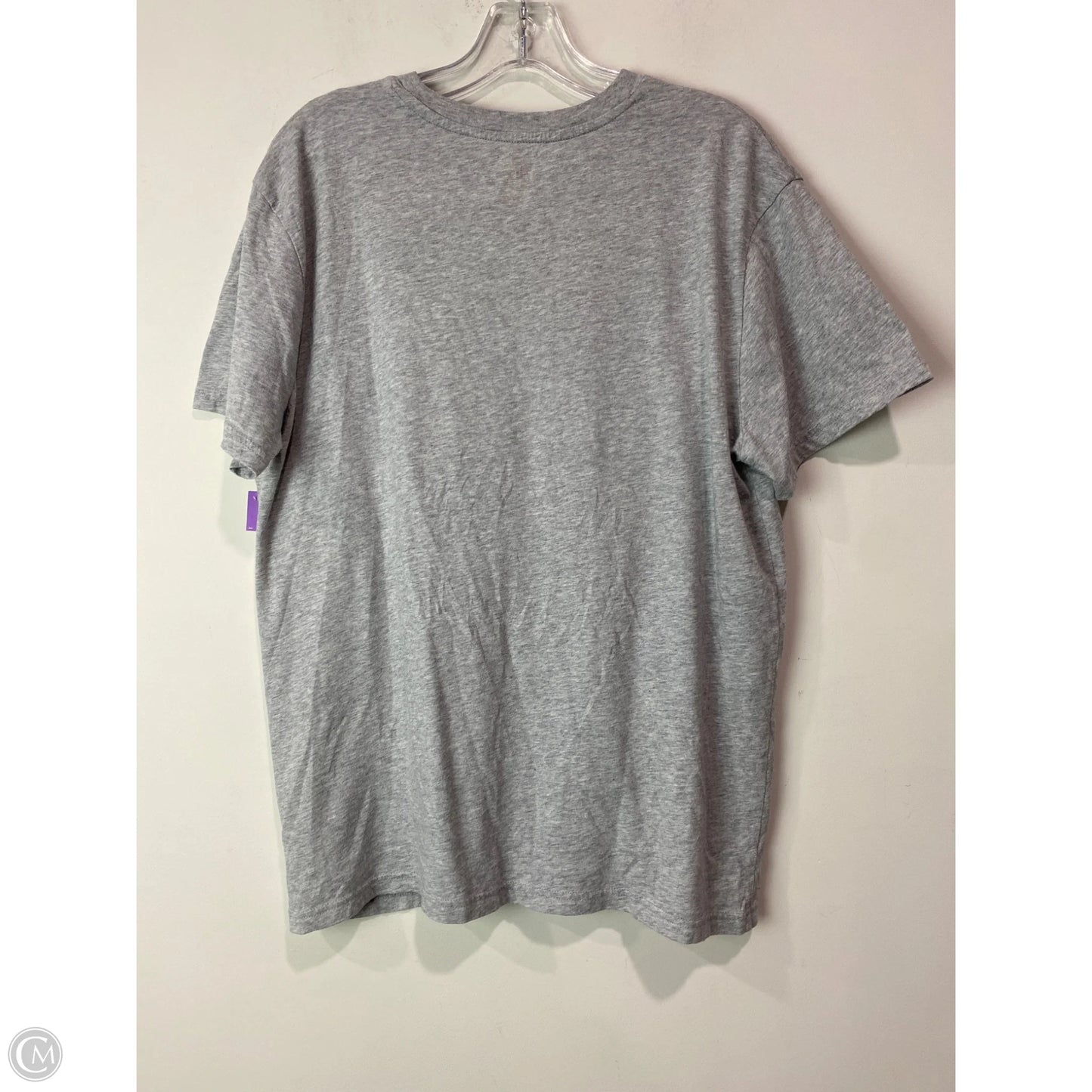 Top Short Sleeve By Clothes Mentor In Grey, Size: L