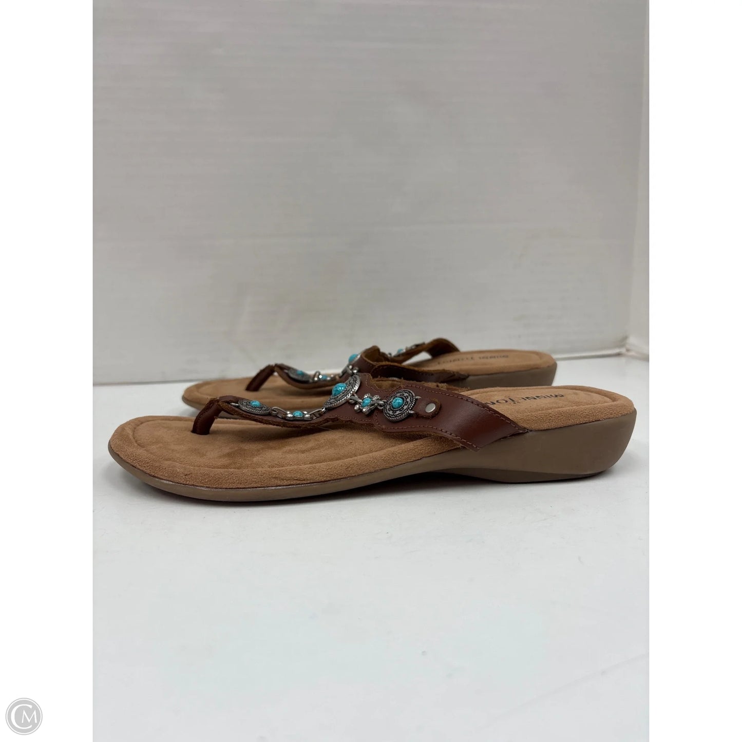 Sandals Flats By Minnetonka In Brown, Size: 9