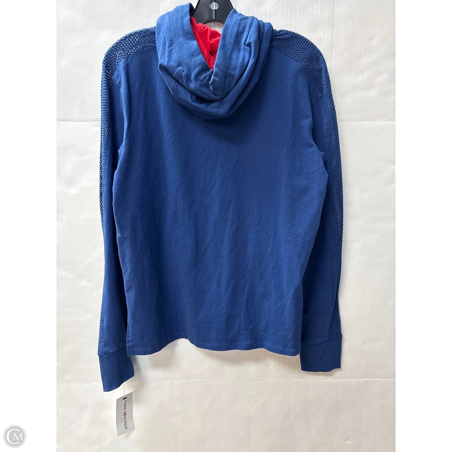 Sweatshirt Hoodie By Tommy Hilfiger In Navy, Size: M