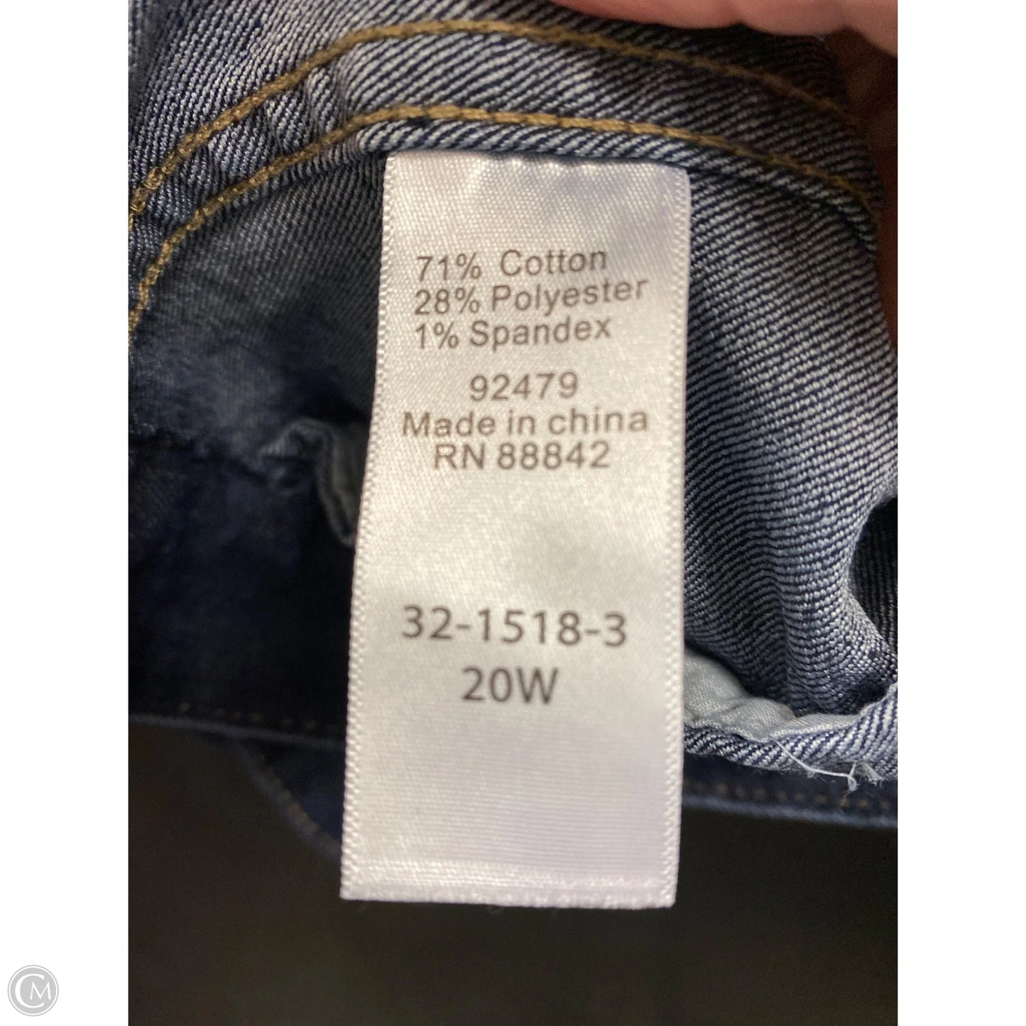 Jacket Denim By Woman Within In Blue Denim, Size: 2x