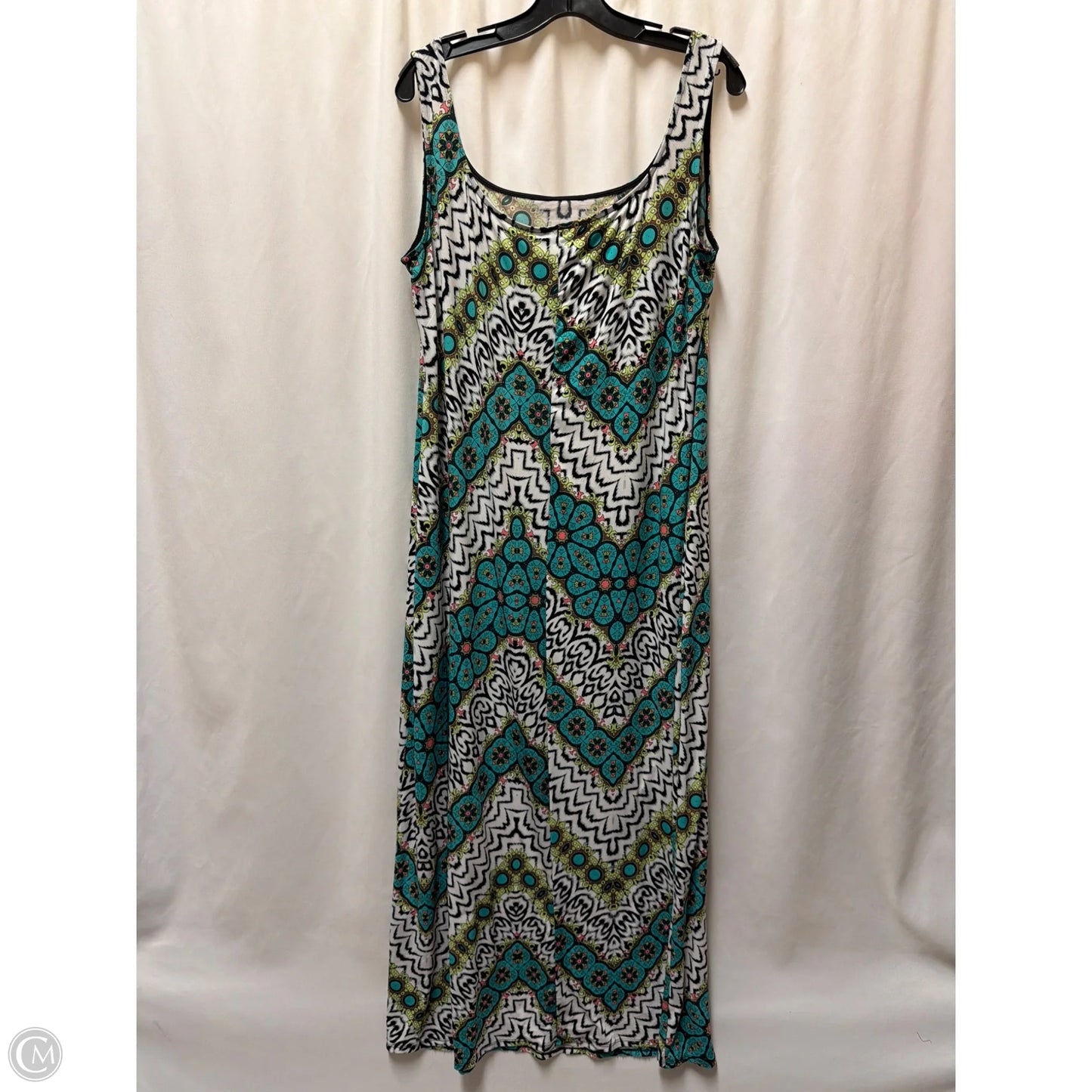 Dress Casual Maxi By Glamour In Green, Size: 1x