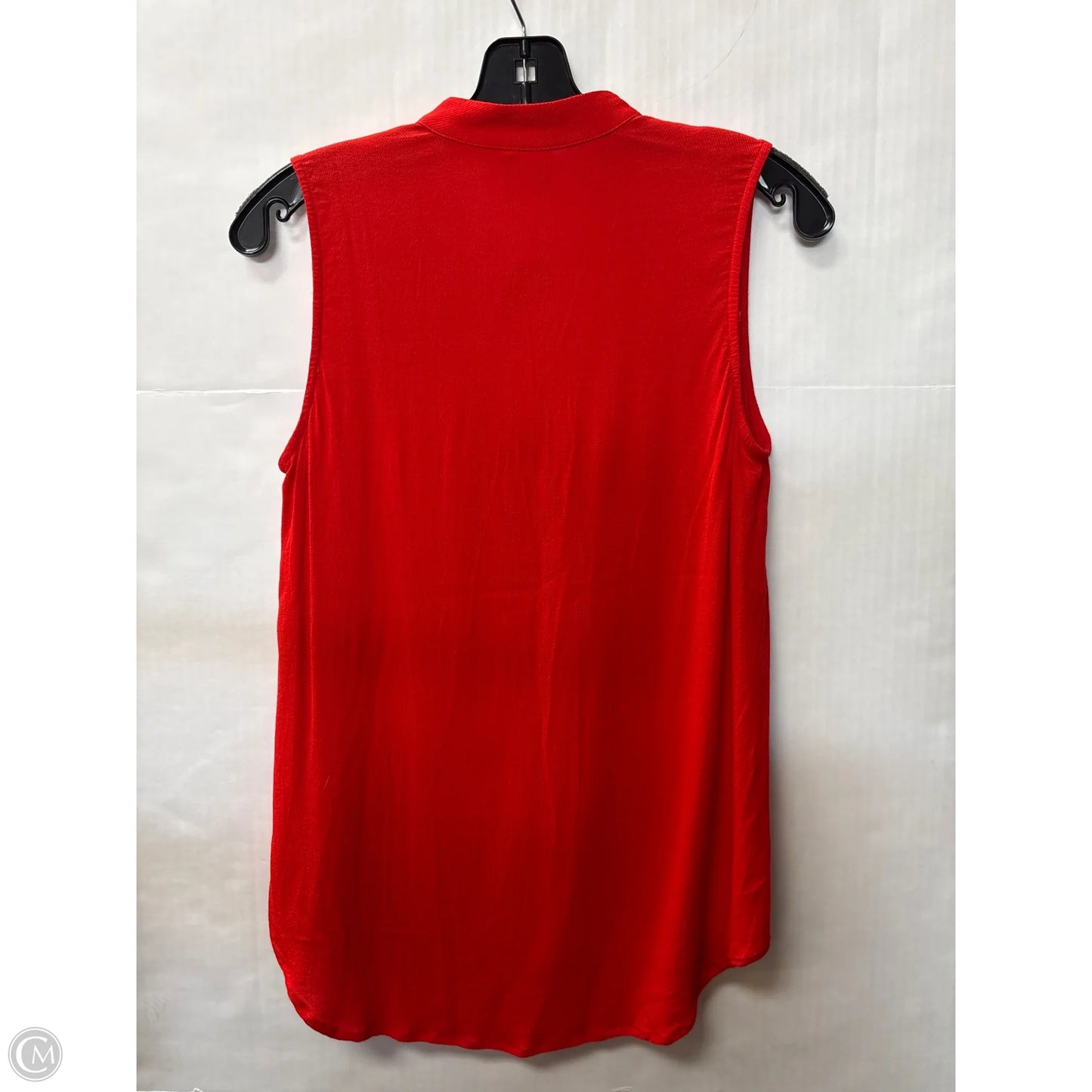 Top Sleeveless By Cabi In Red, Size: S