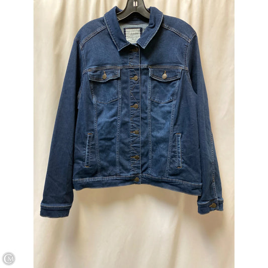 Jacket Denim By Sonoma In Blue Denim, Size: Xl